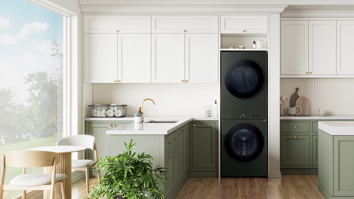 WH9000D se instala en el cuarto de lavado. 