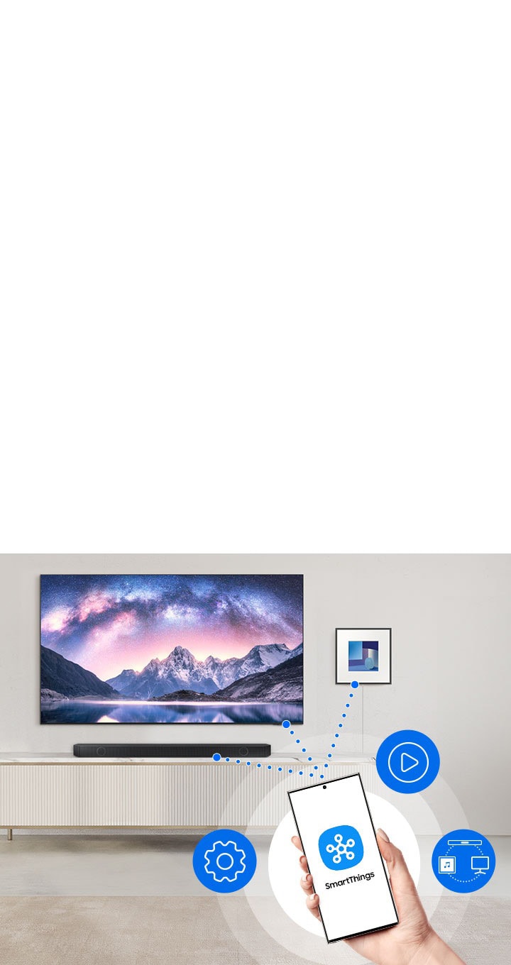 Barra de Sonido Samsung HW-Q700D 3.1.2 ch Dolby Atmos con Subwoofer Inalámbrico