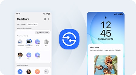 Quick Share compartiendo archivos