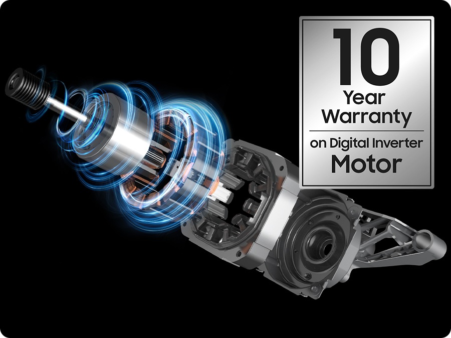 [Eficiencia] Sostenible y eficiente — Garantía de 10 años para motor inversor digital (DIT