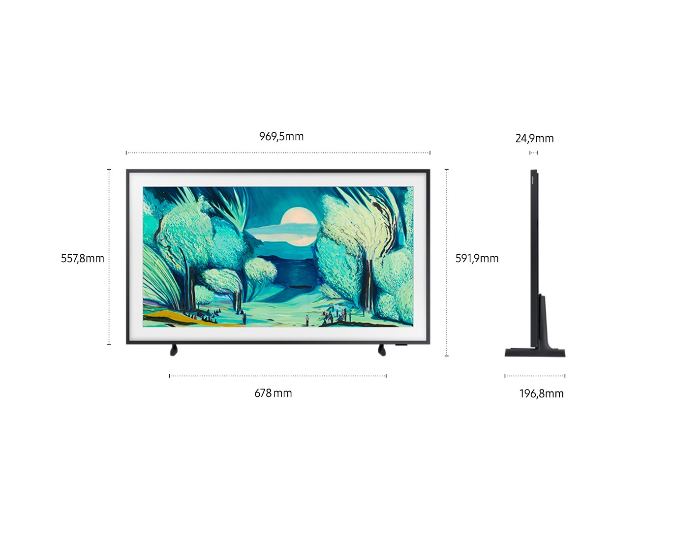 43" The Frame 4K Samsung Vision AI Smart TV (2025) Black