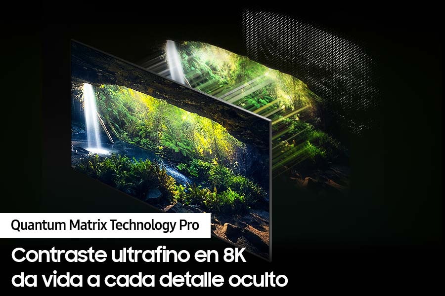 El televisor Neo QLED QN800D con tecnología Quantum Matrix Pro descubre un gran detalle tanto en las escenas más oscuras como en las más brillantes