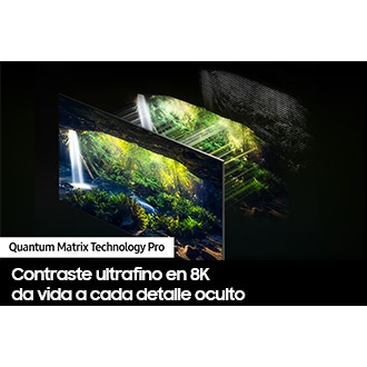 El televisor Neo QLED QN800D con tecnología Quantum Matrix Pro descubre un gran detalle tanto en las escenas más oscuras como en las más brillantes