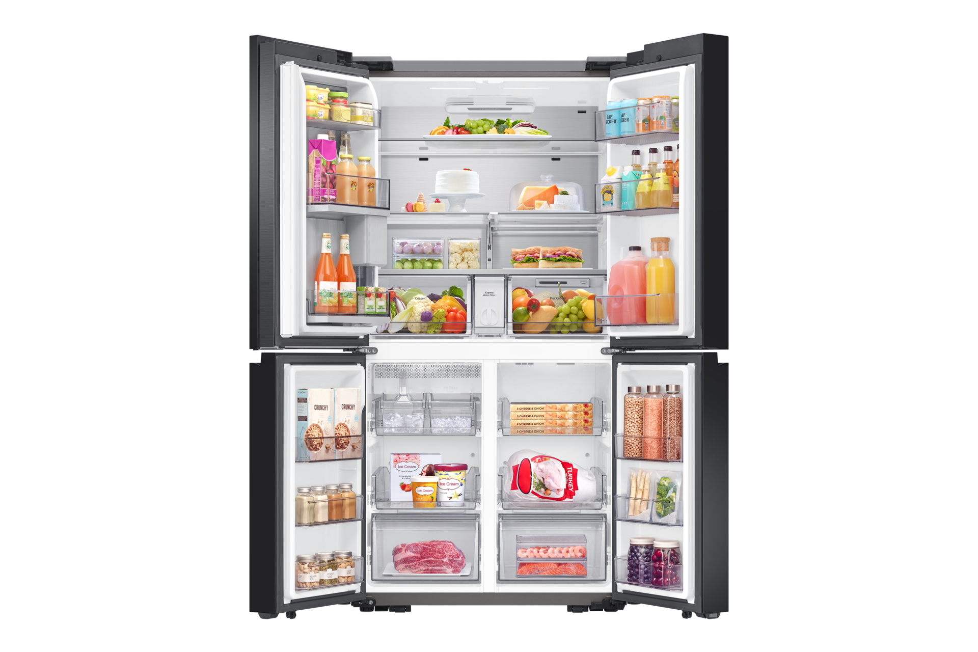 front-open-with-food Black