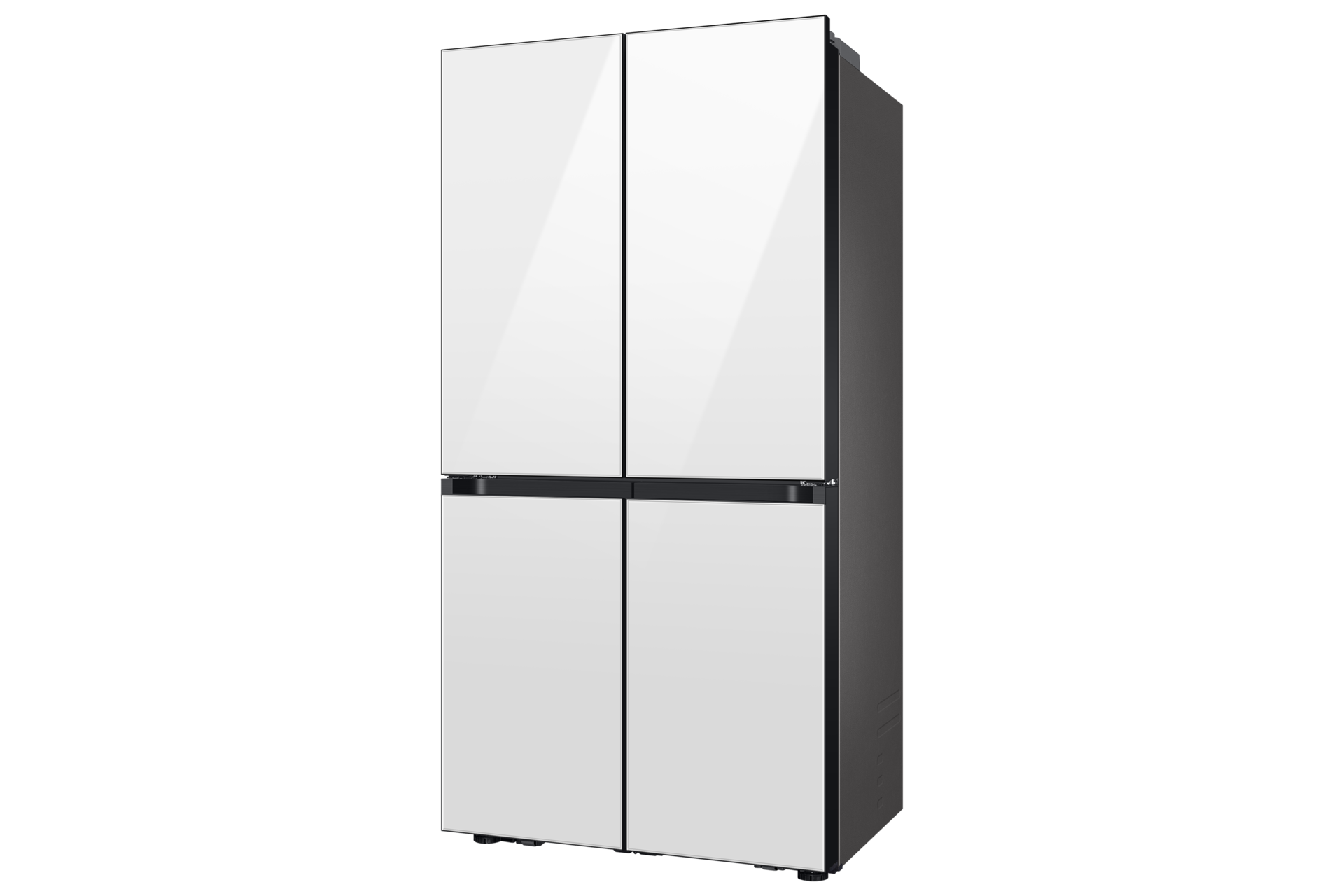 BESPOKE RF9000 T Style French Door Refrigerator with Beverage Center™ R-Perspective Clean White 