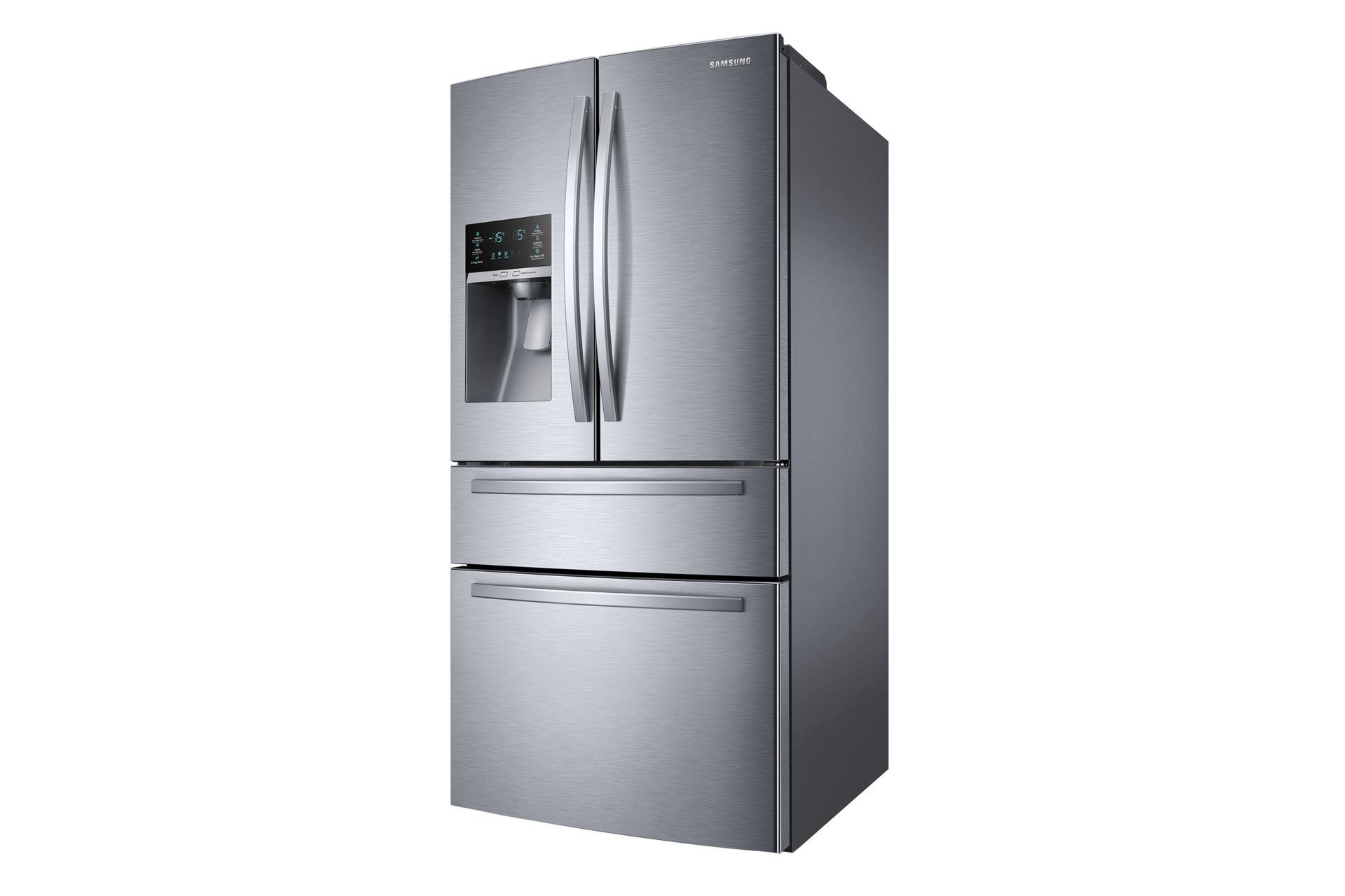 Refrigeradora Samsung Plateado RF25HMIDBSR - Diseño semi-perfilado derecho