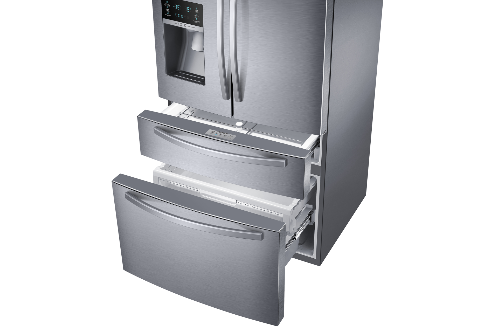 Refrigeradora Samsung Plateado RF25HMIDBSR - Freezer