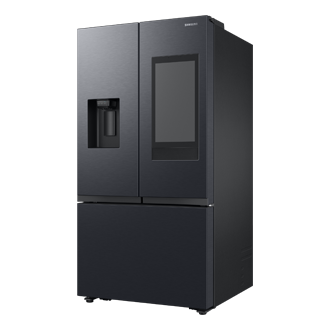  Samsung Refrigerador de puerta francesa de 3 puertas de acero  inoxidable negro resistente a las huellas dactilares de 27 pies cúbicos con  dispensador externo de agua y hielo : Electrodomésticos