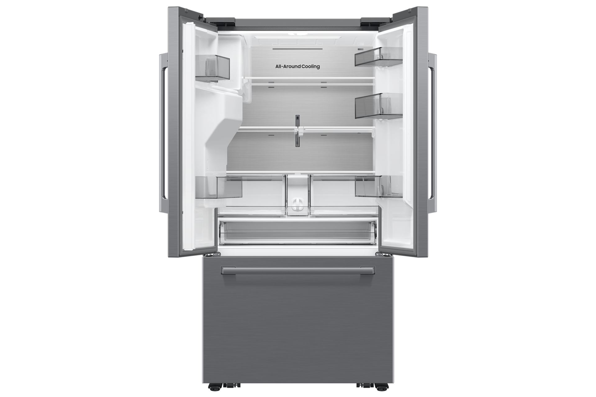 French Door Zero clearance fit with SpaceMax 28.5 cu.ft Front-Open Silver 