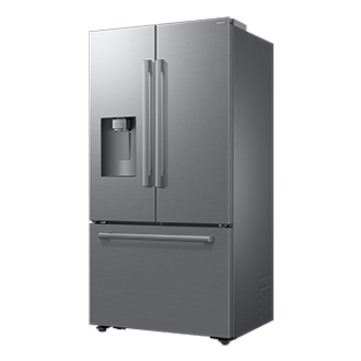French Door Zero clearance fit with SpaceMax 28.5 cu.ft R-Perspective Silver 