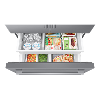 French Door Zero clearance fit with SpaceMax 28.5 cu.ft Freezer-Dynamic Silver 