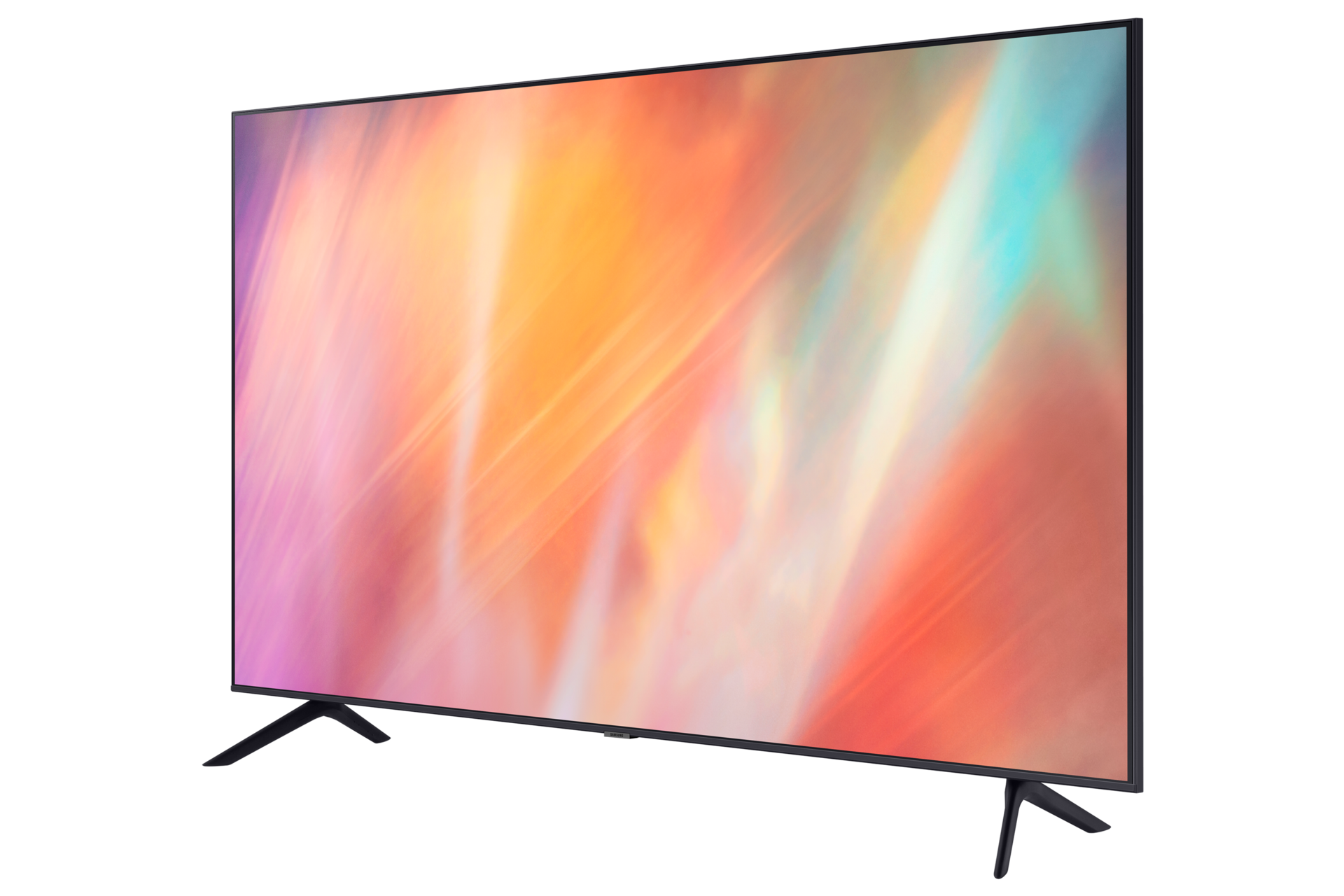 50" AU7000 UHD 4K Smart TV (2021) Gris - Diseño frontal semiperfilado derecho