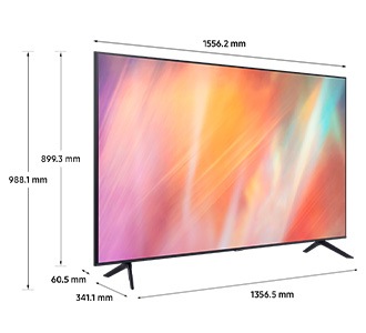 70" AU7000 UHD 4K Smart TV (2021) Gris - Medidas