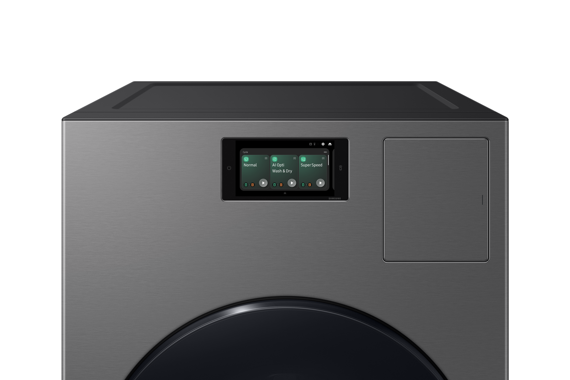 Bespoke AI Laundry Combo All in One Combo 5.3 cu. ft. + 5.3 cu. ft. Detail1 Dark Gray 