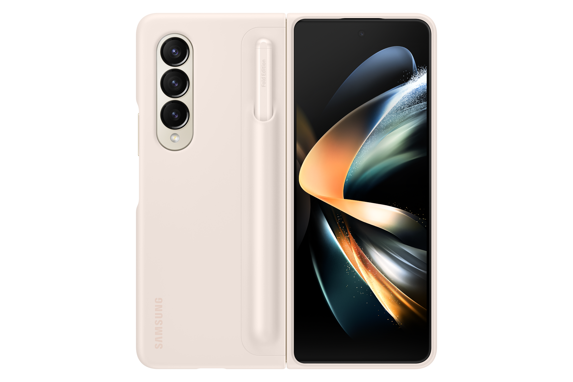 Galaxy Z Fold4 5G ケース 純正 スタンディングカバー サンド Galaxy Z Fold4 Standing Cover with Pen