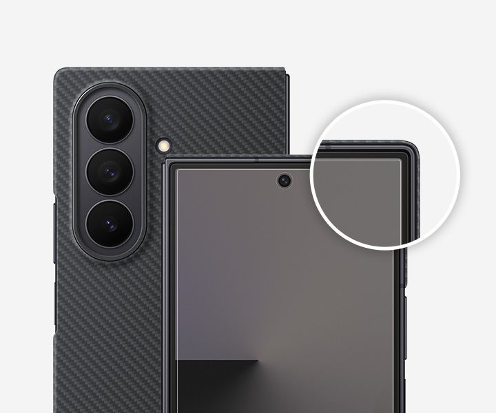 Galaxy Z Fold7 Carbon Shield Case Black | Samsung Caribbean
