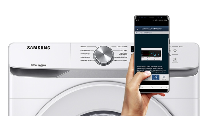 Samsung smartcheck washing deals machine