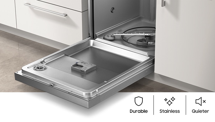 Hybrid stainless steel dishwasher clearance tub