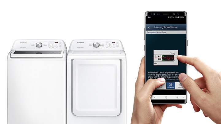 Samsung washer and dryer smart outlet care