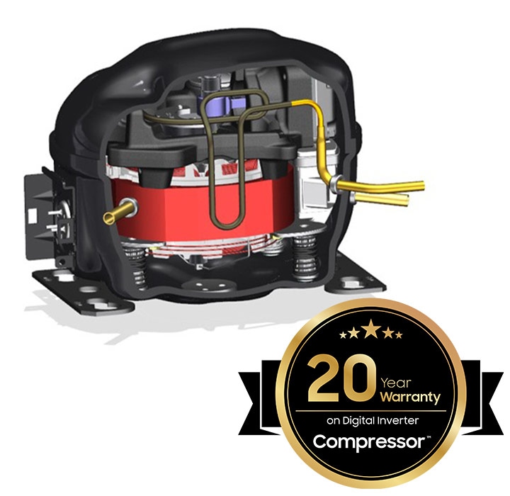 20 Year Warranty on the Compressor