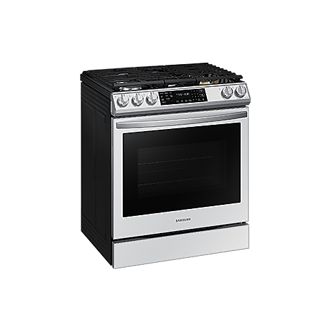 Samsung NE59J7630SS 30 Inch Freestanding Electric Range with 5.9 cu. ft.  True Convection Oven, 5 Smoothtop Elements, 6 Inch/9 Inch 3,300W Power  Burner, Storage Drawer, Steam Clean and Sabbath Mode: Stainless Steel