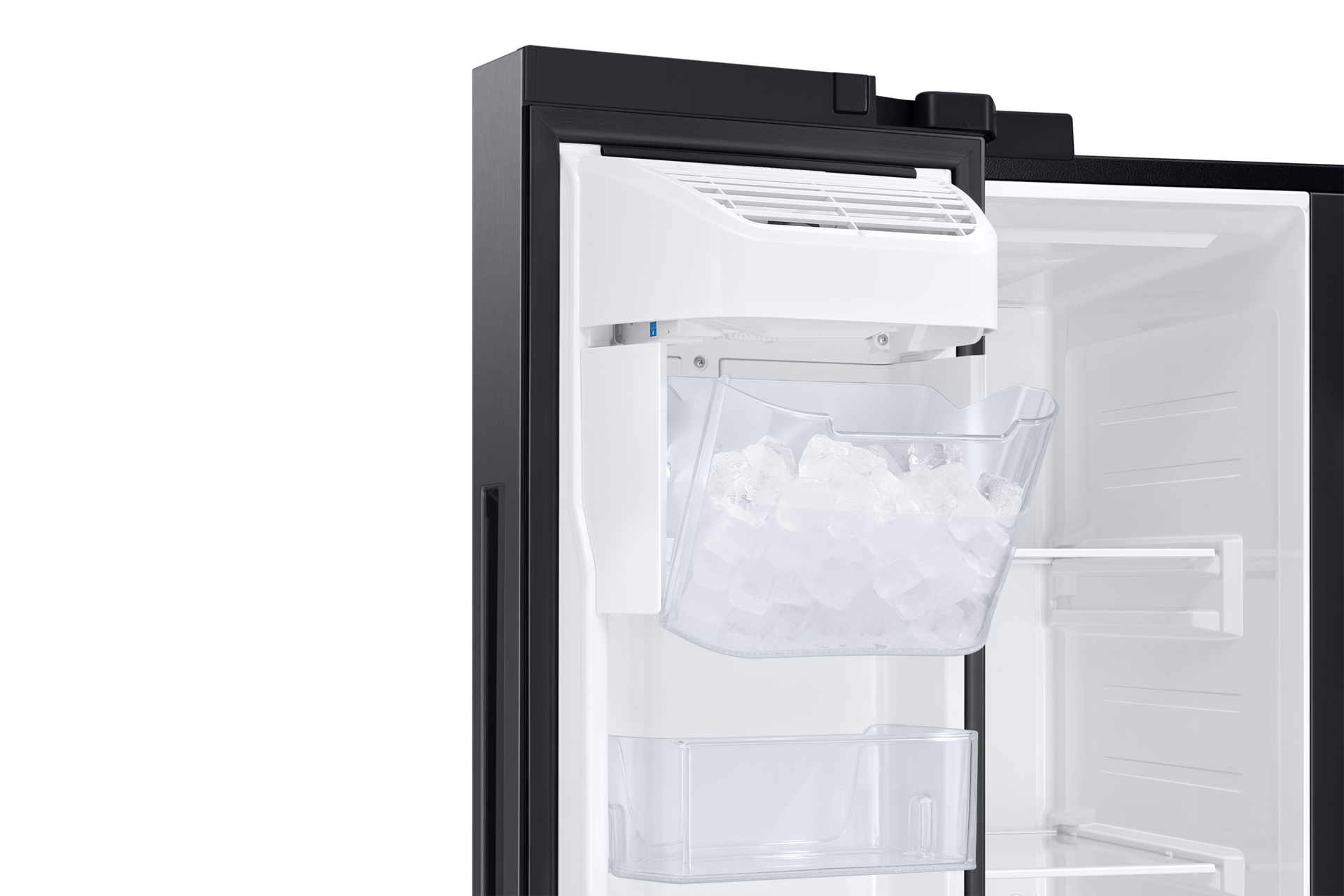 detail-ice-maker-bucket-open Black