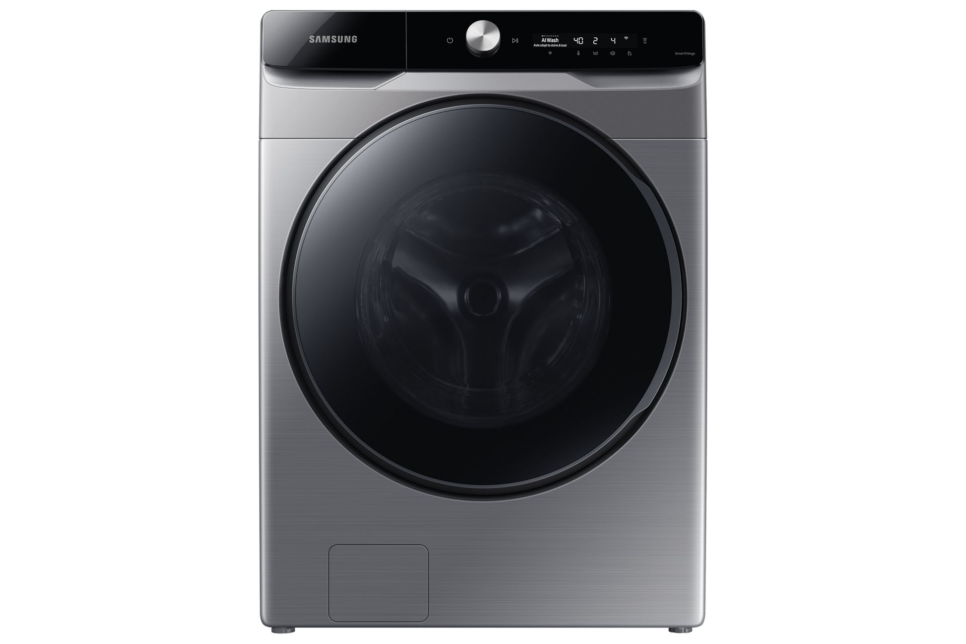 5.0 cu. ft. Extra Large Capacity Smart Front Load Washer with Super Speed  Wash and Steam in Brushed Black Washers - WF50BG8300AVUS