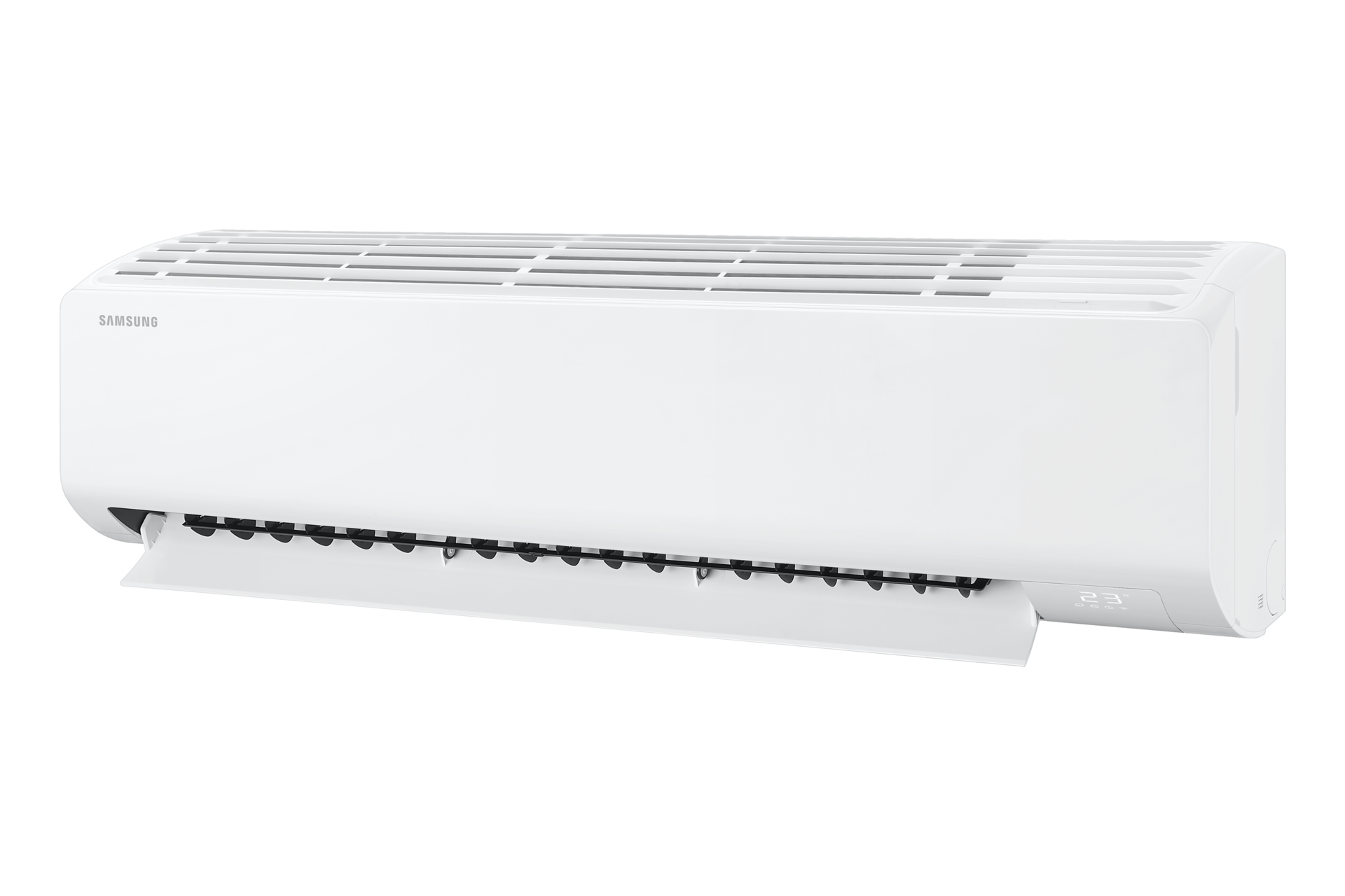 Bespoke AI WAll Mounted AC  Non-WindFree With Fast Cooling, Quick Remote R-Perspective-Open White 