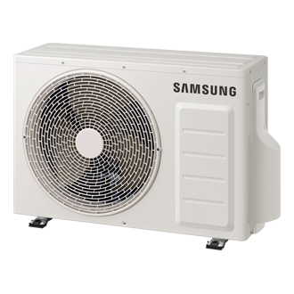 Bespoke AI WAll Mounted AC  Non-WindFree With Fast Cooling, Quick Remote R-Perspective1 White 