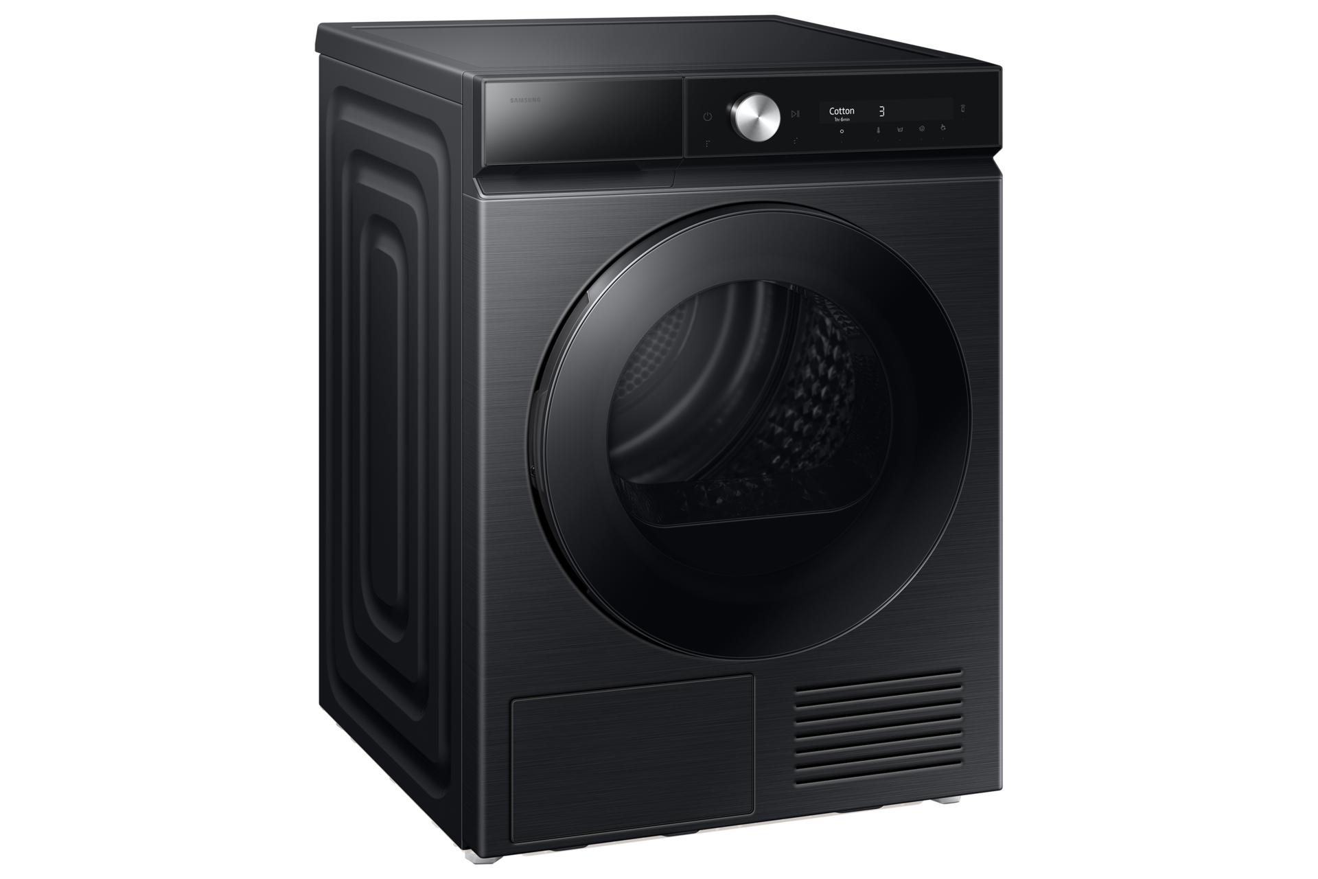 9kg DV7400B Dryers with A+++ Energy Efficiency and AI Dry L-Perspective Black 
