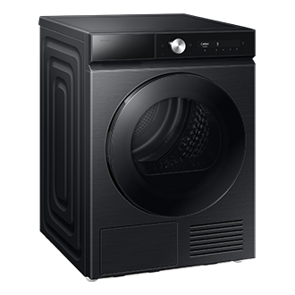 9kg DV7400B Dryers with A+++ Energy Efficiency and AI Dry L-Perspective Black 