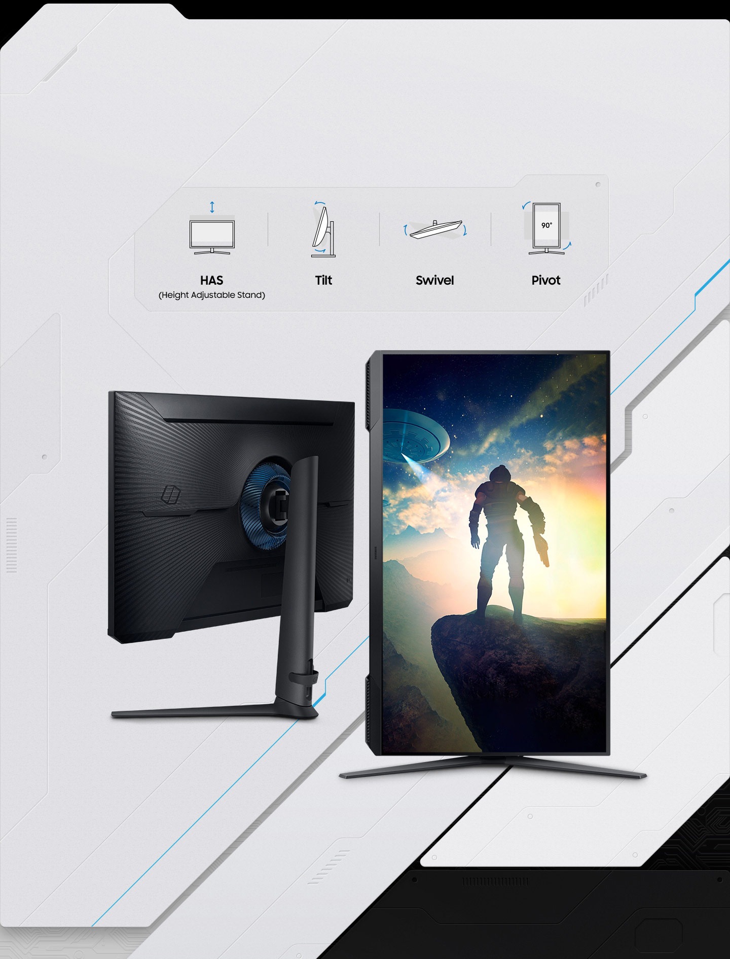 lb feature see your game your way 535054862?$FB TYPE K JPG$ - Samsung Odyssey G5 QHD 165Hz 1ms(MPRT) Curved Gaming Monitor