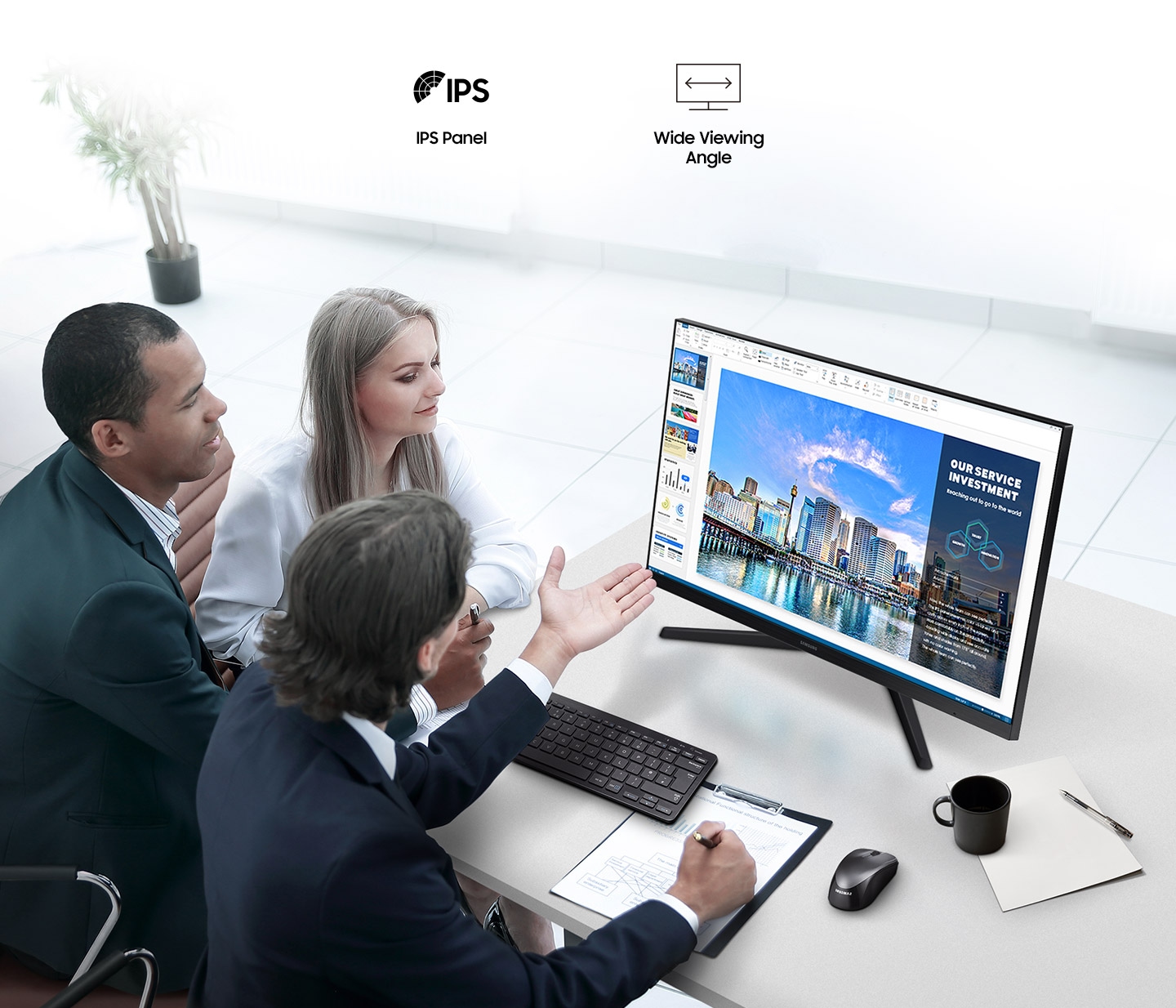 Samsung C310 24-inch Borderless Design Monitor