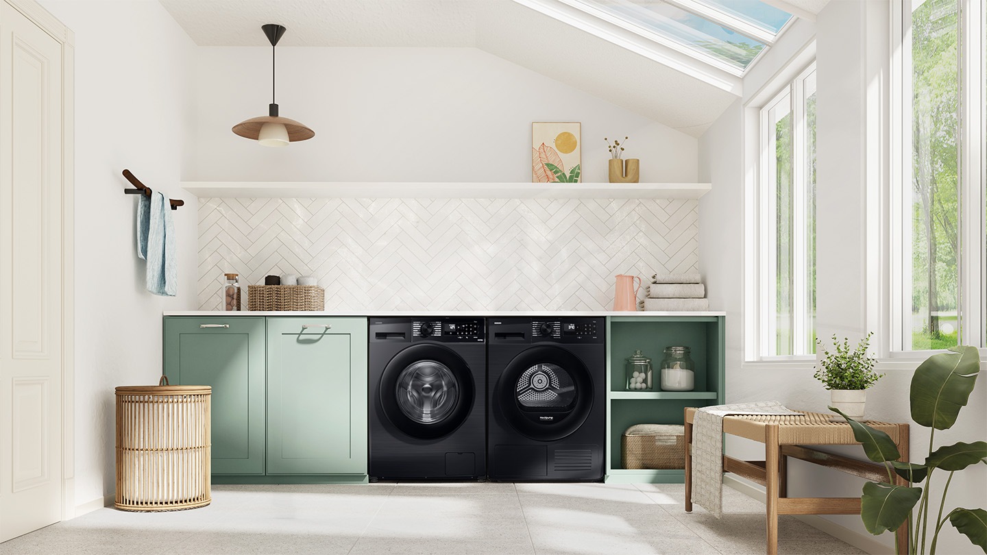 DV5000D is installed with washer in the laundry room.