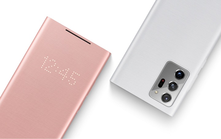 Wallet Cover Note 20 Led View Cover Flip Cover Led Note 20 Samsung