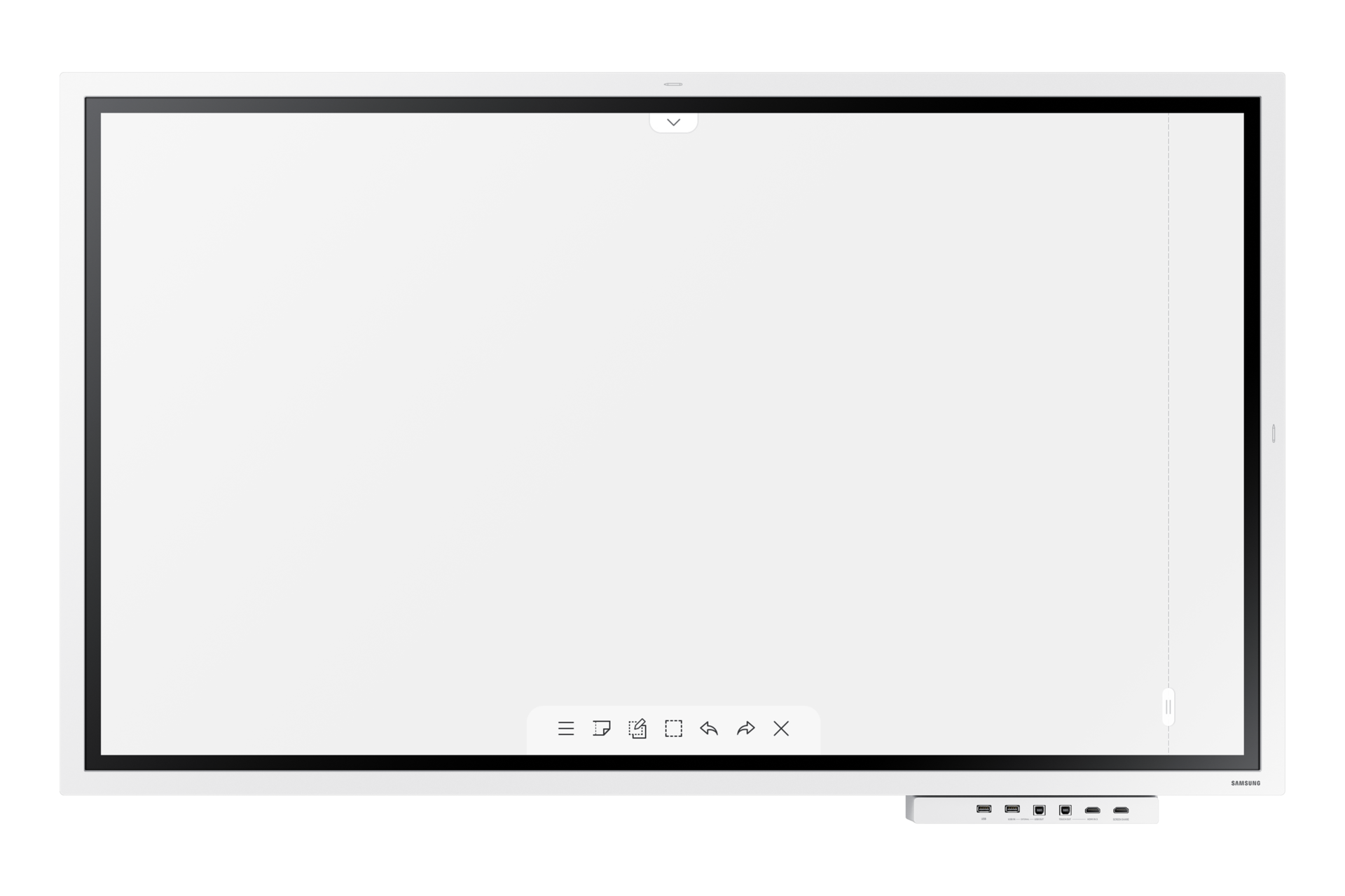 front-with-tray White, WMR UHD 4K Interactive Display with Rotating screen