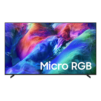 {size}" Micro RGB R85H 4K Samsung Vision AI Smart TV (2026) Front Titanium Black 