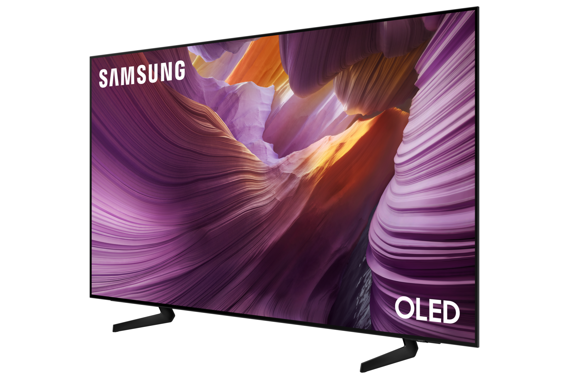 {size}" OLED S85F 4K Samsung Vision AI Smart TV (2025) R-Perspective2 Black 