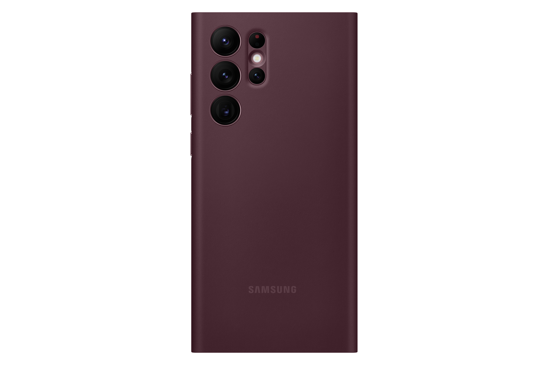Galaxy S22 Ultra Smart Clear View Cover burgundy | Samsung