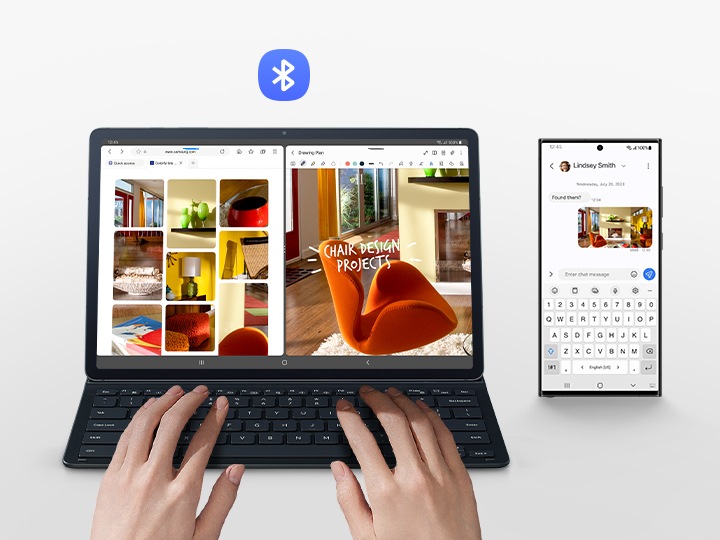 Galaxy Tab S9+ Book Cover Keyboard Slim Black | Samsung Jordan