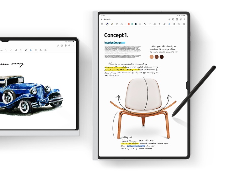 Galaxy Tab S9 Ultra NotePaper Screen
