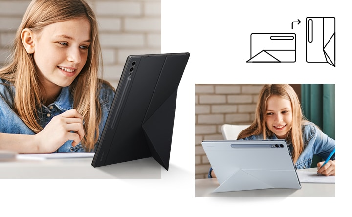Galaxy Tab S9 Ultra Book Cover Black | Samsung Jordan