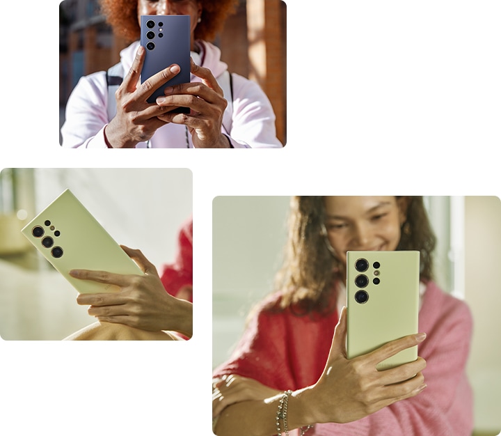 OLi Schutzfolie Silikon Hülle für Samsung Galaxy S24 Ultra mit