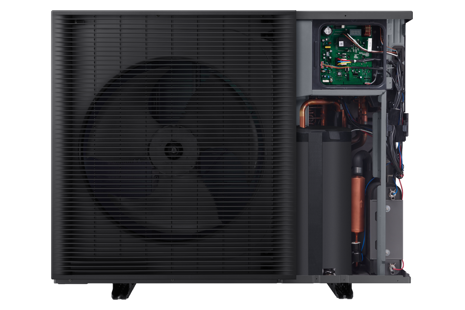 AE6000C EHS R290 MONO with R290 Refrigerant Front-Open Black 