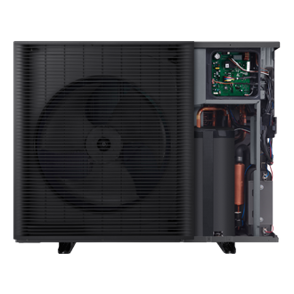 AE6000C EHS R290 MONO with R290 Refrigerant Front-Open Black 