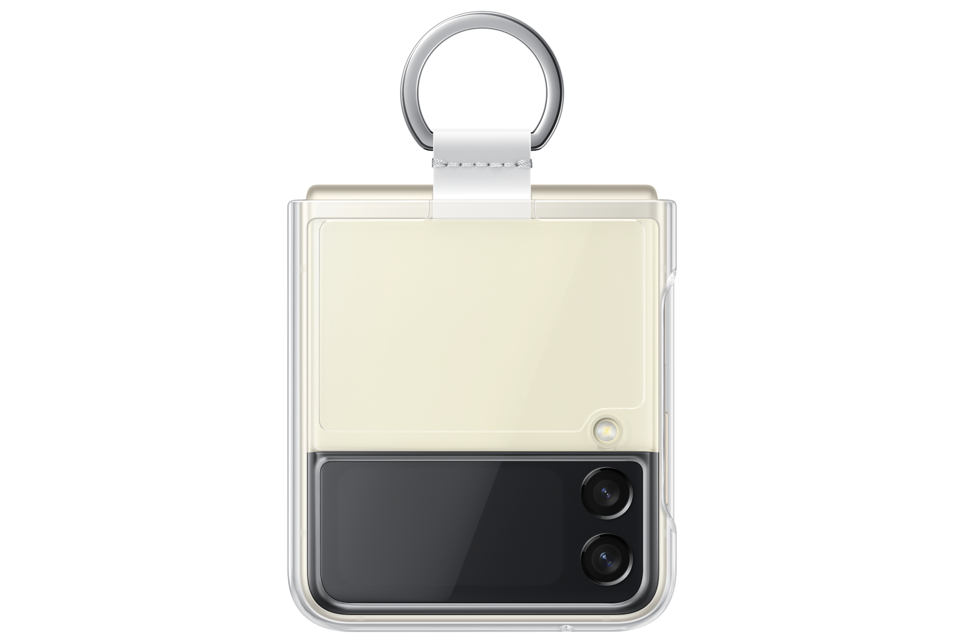 Gray Louis Vuitton Logo Samsung Galaxy Z Flip 3 5G Clear Case