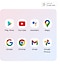 Google apps supported on Galaxy A12 are aligned (Play Store, YouTube, Assistant, Maps, Google, Chrome, Gmail, Google Photos)