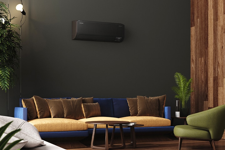 Samsung Air Conditioner 1 Ton Inverter Wind Free Smart - Black