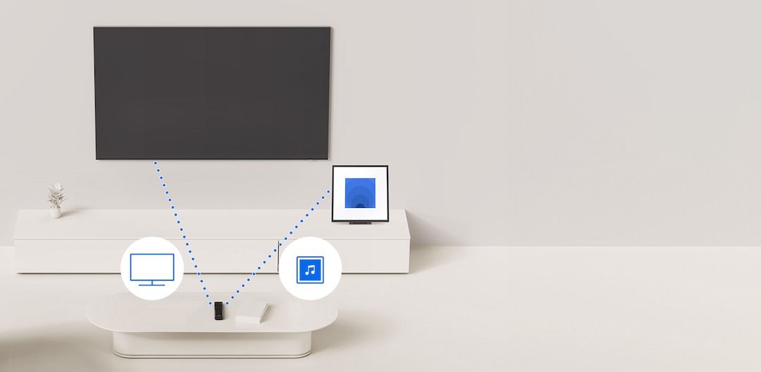 Control de la TV y el Music Frame con un solo mando Samsung