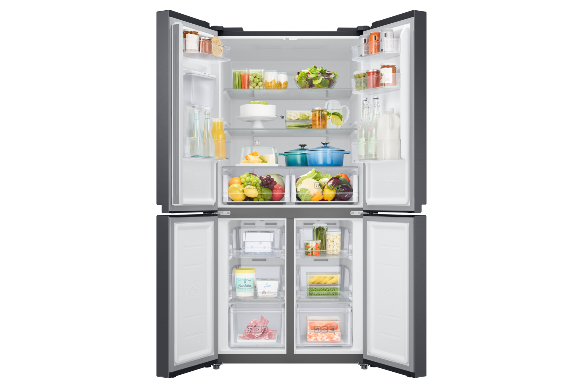 front-open-with-food Black